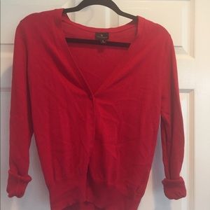 Worthington Red Cardigan
